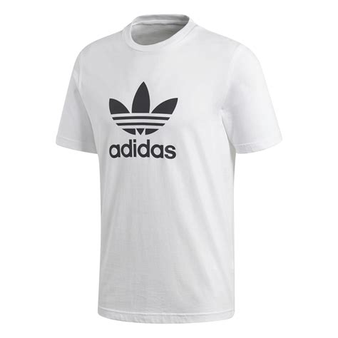 adidas trefoil tshirt weiß|adidas originals trefoil t shirt.